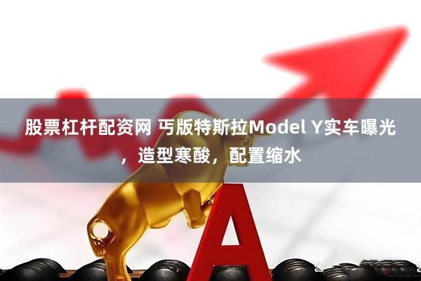 股票杠杆配资网 丐版特斯拉Model Y实车曝光，造型寒酸，配置缩水